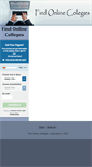 Mobile Screenshot of findonlinecolleges.com